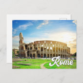 Hallo aus Rom, Italien Postkarte (Vorne/Hinten)