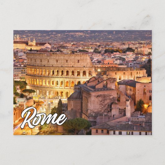 Hallo aus Rom, Italien Postkarte (Vorderseite)