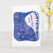 Hallo aus Seattle Karte (Gelbe Blume)