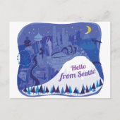 Hallo aus Seattle Postkarte (Vorderseite)