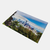 Hallo aus Seattle, Washington. Downtown View Fußmatte (Schrägansicht)