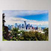 Hallo aus Seattle, Washington. Downtown View Poster (Vorne)