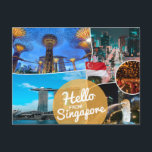 Hallo aus Singapur Postkarte<br><div class="desc">Hallo aus Singapur Postkarte Ich habe viele andere Postkarten wie diese hier in meinem Geschäft :)</div>
