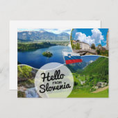 Hallo aus Slowenien Postkarte (Vorne/Hinten)