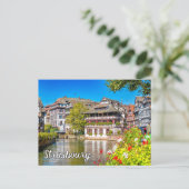 Hallo aus Straßburg, Frankreich Postkarte (Stehend Vorderseite)