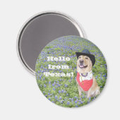 Hallo aus Texas! Magnet (Vorderseite/Rückseite)