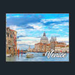 Hallo aus Venedig, Italien Postkarte<br><div class="desc">Diese einzigartige Postkarte zeigt ein Foto der schönen und ikonischen Stadt Venedig,  Italien. Diese wunderbare Postkarte wäre ideal für Freunde,  Familie und Kollegen.</div>
