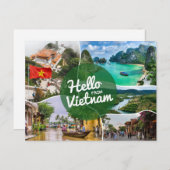 Hallo aus Vietnam Postkarte (Vorne/Hinten)