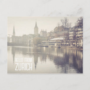Hallo aus Zürich Postkarte