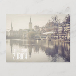 Hallo aus Zürich Postkarte
