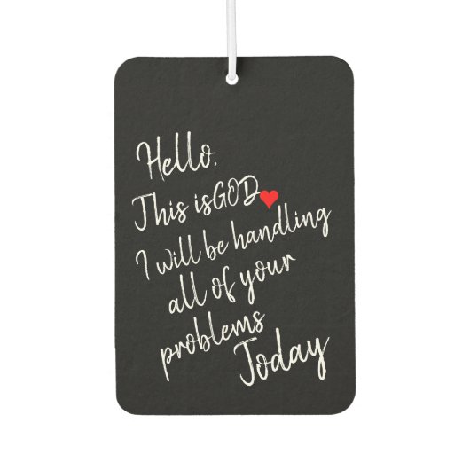 Hallo Autolufterfrischer (Vorderseite)