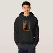 Hallo Autumn Maple Cats Leaf Fall Herz Katze Hoodie (Vorne ganz)