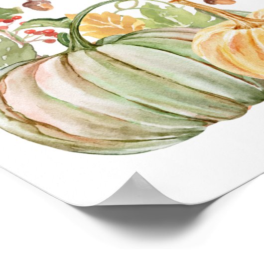 Hallo Autumn Print, Value Poster Paper (Matte) (Ecke)