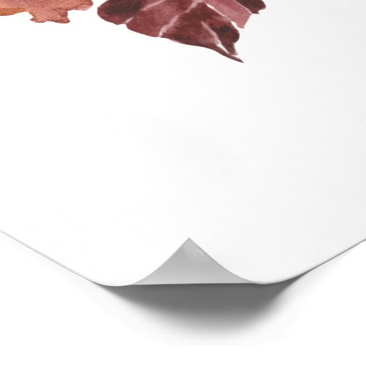 Hallo Autumn Pumpkin Poster (Ecke)