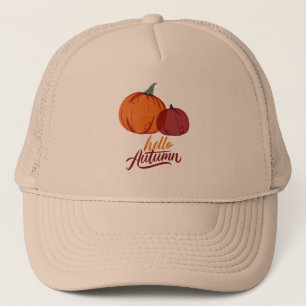 Hallo Autumn Pumpkins Truckerkappe