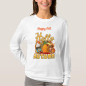 Hallo Autumn Text anpassen T-Shirt (Vorderseite)