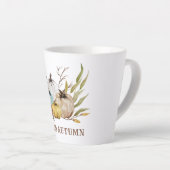 Hallo Autumn Wassercolor Pumpkins Milchtasse (Rechte Ecke)