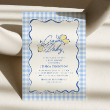 Hallo Baby Amalfi Zitronen Blau und Gelb Baby Show