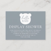 Hallo Baby Bear Display Dusche Begleitkarte (Vorderseite)