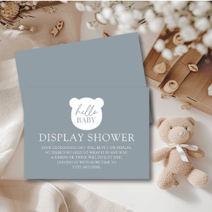 Hallo Baby Bear Display Dusche Begleitkarte