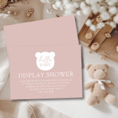 Hallo Baby Bear Display Dusche Begleitkarte