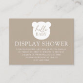 Hallo Baby Bear Display Dusche Begleitkarte (Vorderseite)