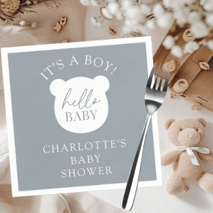 Hallo Baby Bear Es ist ein Junge Serviette