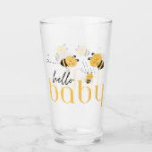 Hallo Baby Bee Dusche trinken Glas (Vorderseite)