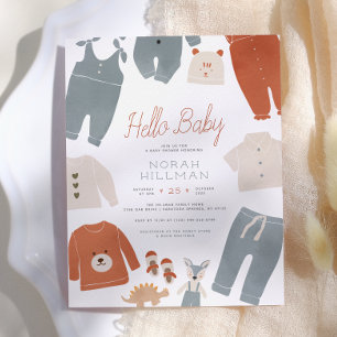 Hallo Baby Boho-Kleidung Jungen-Baby-Party Budge