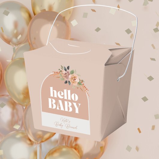 Hallo Baby, Boho Moderne Babydusche Geschenkschachtel