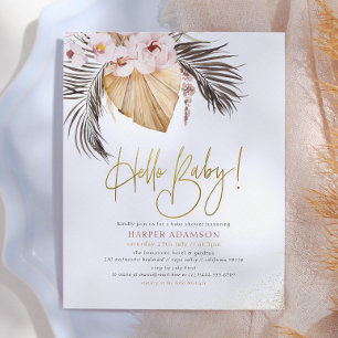 Hallo Baby Boho Pampasgras & getrocknete Palmbla