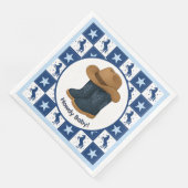Hallo Baby Boy Serviette (Ecke)