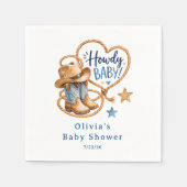 Hallo Baby Cowboy-Papier Serviette (Vorderseite)