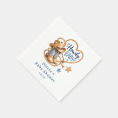 Hallo Baby Cowboy-Papier Serviette (Ecke)