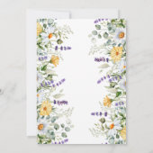 Hallo Baby Floral Baby Dusche Einladung (Rückseite)