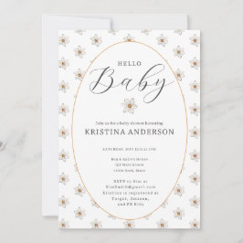 Hallo Baby Frühling Narzisse Baby Shower Einladung