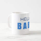 Hallo Baby-Junge Duschtasse Kaffeetasse (Vorderseite Links)