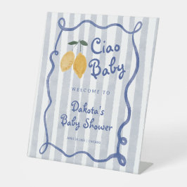 Hallo Baby Lemon Boys Baby Dusche Willkommen Sockelschild