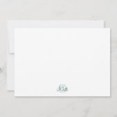 Hallo Baby Minimalistisch Baby Dusche Einladung (Rückseite)