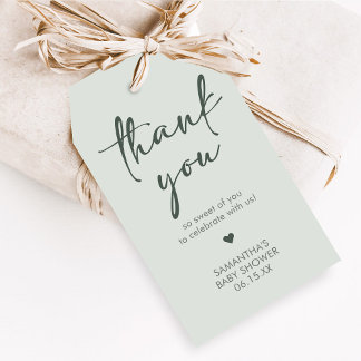 Hallo Baby Minimalistische Geschenk-Tags für Baby Geschenkanhänger