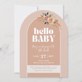 Hallo Baby, moderne Arch Baby Dusche Einladung