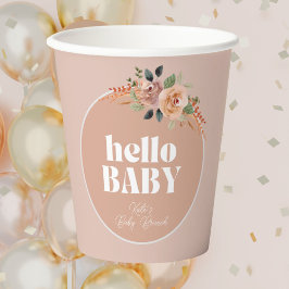 Hallo Baby, Moderne Babydusche Pappbecher