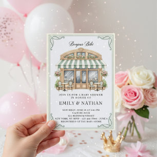 Hallo Baby Pariser Café französische Patisserie Mä Einladung