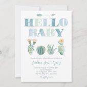 Hallo Baby Prickly Birnenkarten für Babydusche Einladung (Vorderseite)