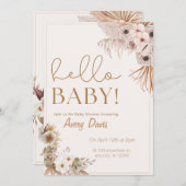 Hallo Baby Showeinladung Einladung (Vorne/Hinten)