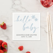 Hallo Baby Shower Serviette (Beispiel)