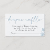 Hallo Baby Shower Windel Raffle Begleitkarte (Vorderseite)