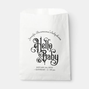 Hallo Baby Stilvolles Klassisches Vintage Retro-Or Geschenktütchen