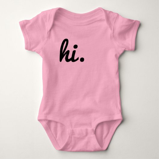 Hallo. Baby Strampler (Vorderseite)
