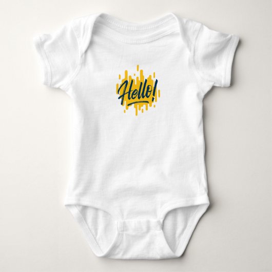 Hallo Baby Strampler (Vorderseite)